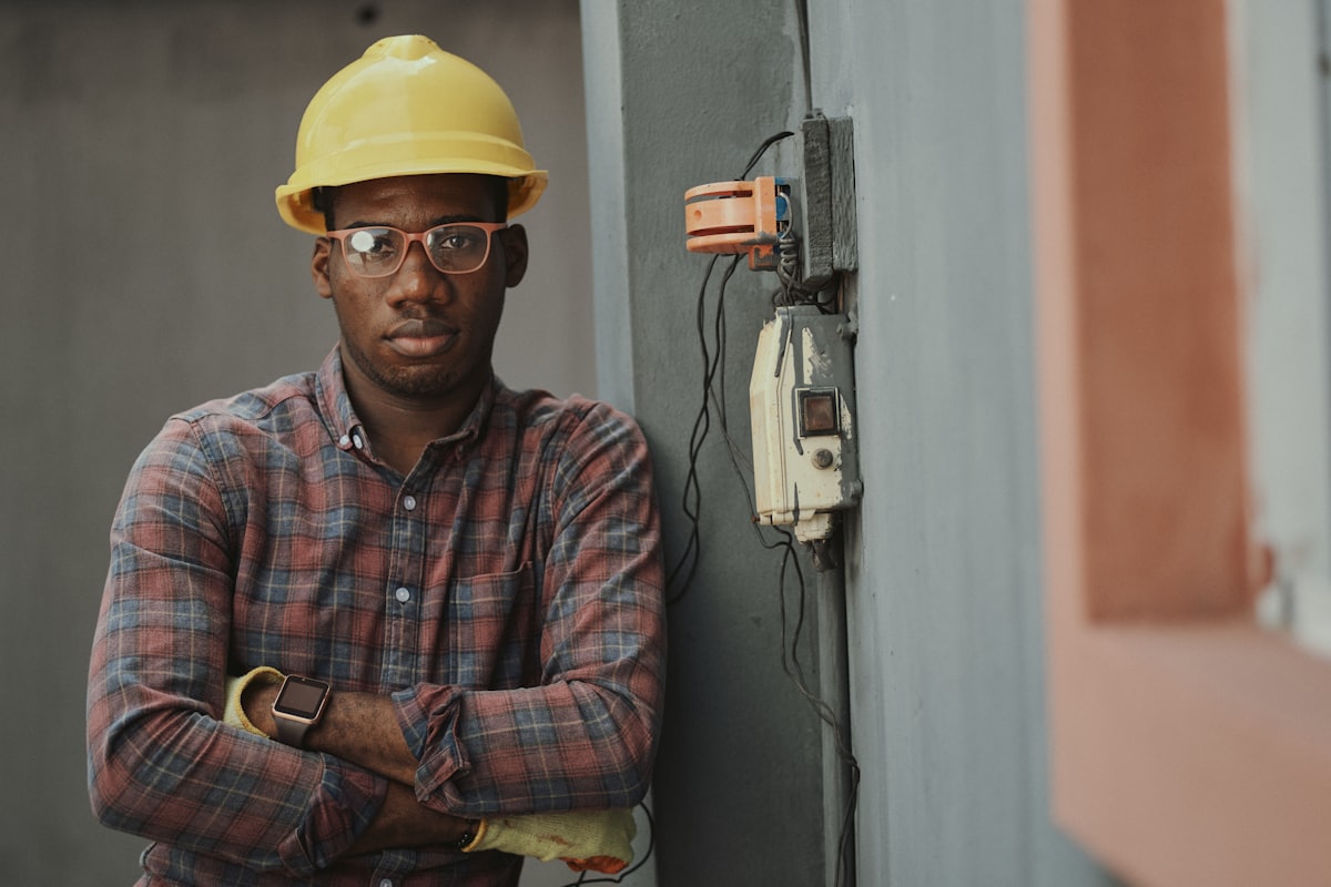 One of our engineers on site